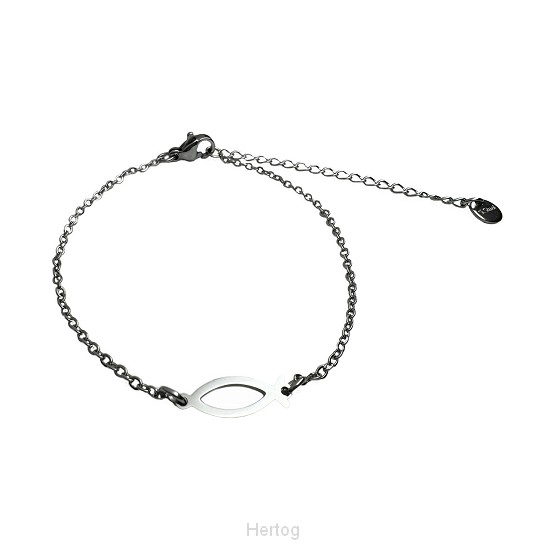Armband ichtus visje zilver