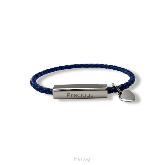 Armband Precious  blauw  19 cm