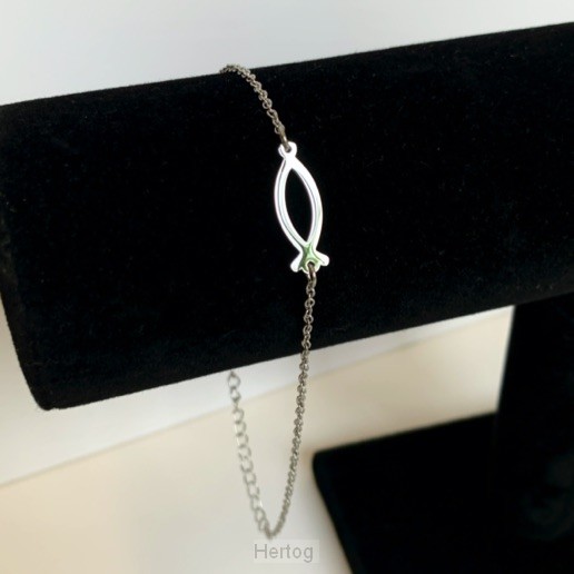 Enkelbandje ichtus visje zilver