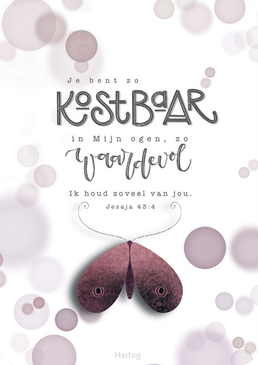 Kaart je bent zo kostbaar