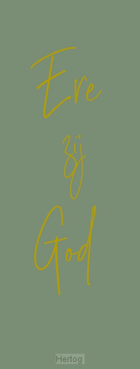 Boekenlegger ere zij God