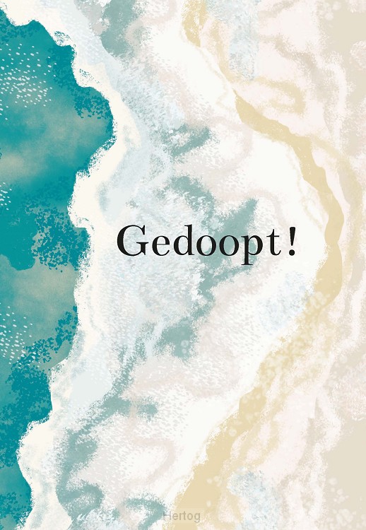 Wenskaart gedoopt