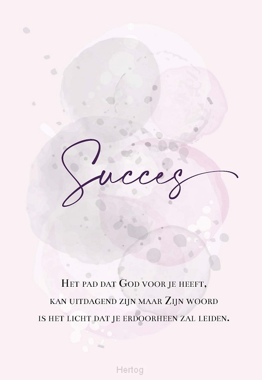 Wenskaart succes