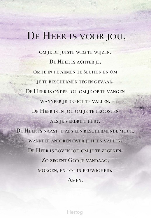 Wenskaart zegenbede st patrick