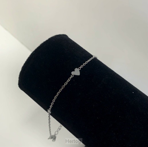 Ketting drie hartjes zilver