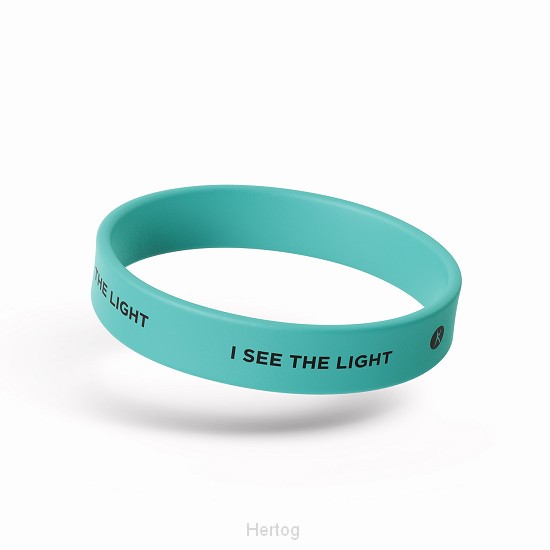 Siliconen armband glow in the dark I see