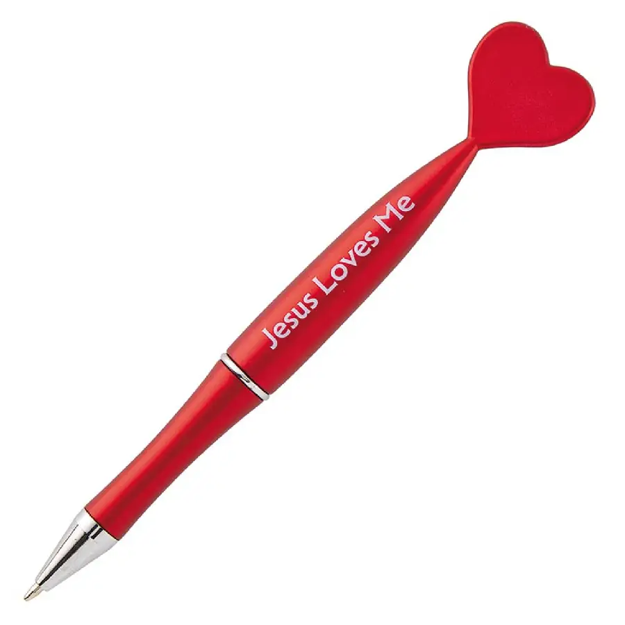 Pen Jesus loves me heart