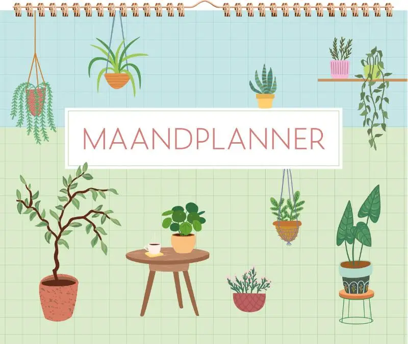 Maandplanner huisplanten
