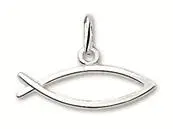 Silver pendant ichtus