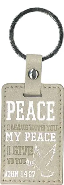 Luxleather keyring Peace I leave