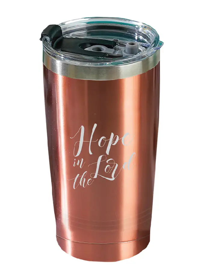 Tumbler rose gold - Hope in the Lord