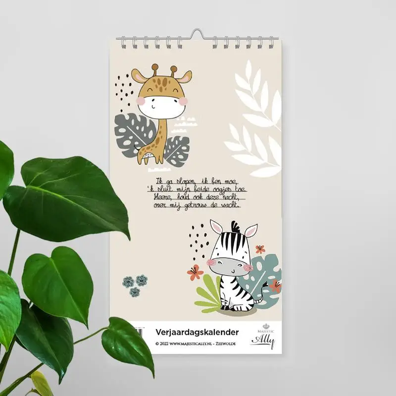 Verjaardagskalender ik ga slapen ik ben