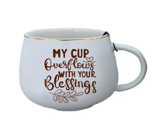 Ceramic mug My cup overflows