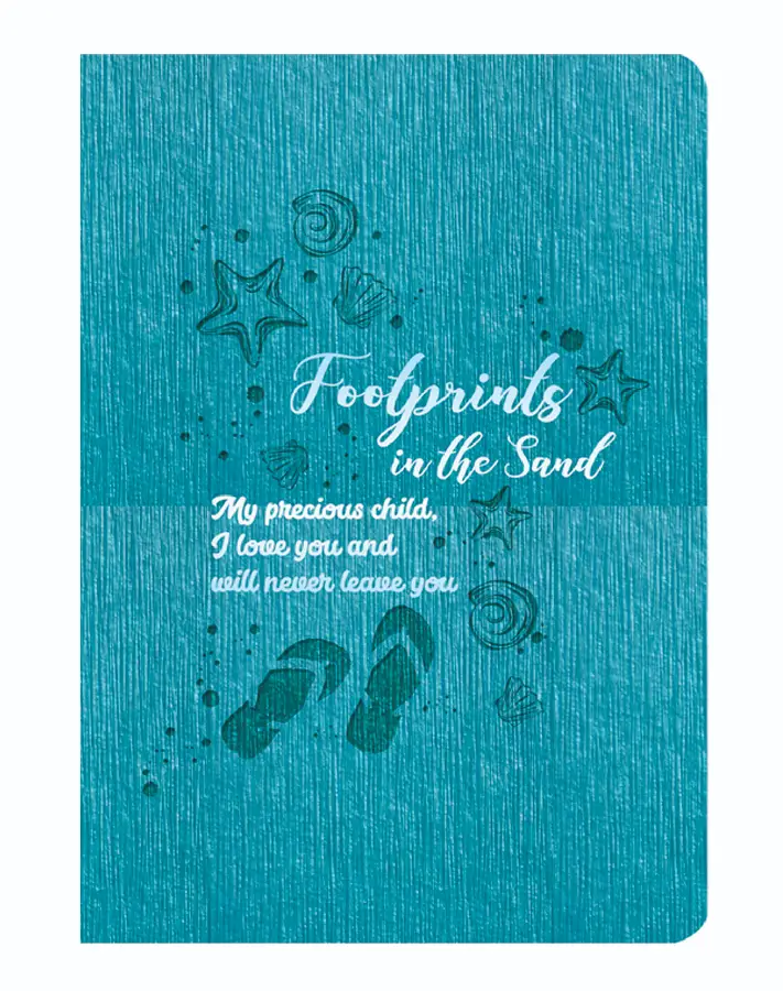 Luxleather journal Footprints in the san