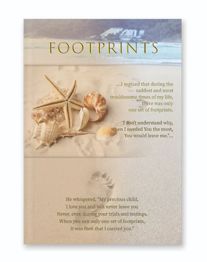 Hardcover journal Footprints