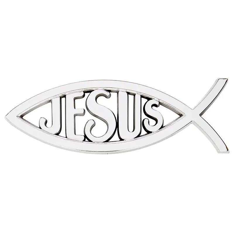 Auto Emblem Silver Ichtus/Jesus