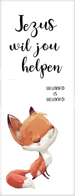 Boekenlegger vosje beloofd is beloofd