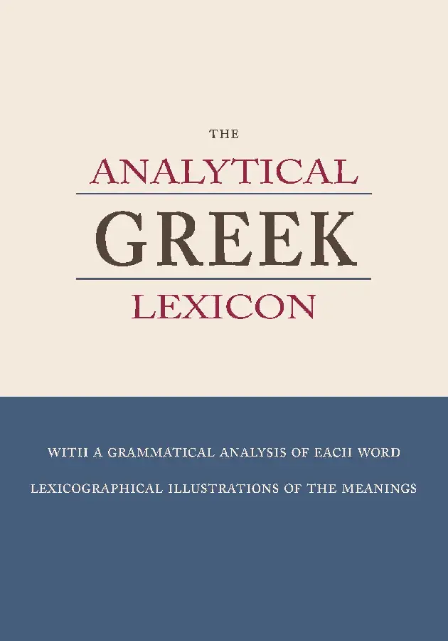 The Analytical Greek Lexicon