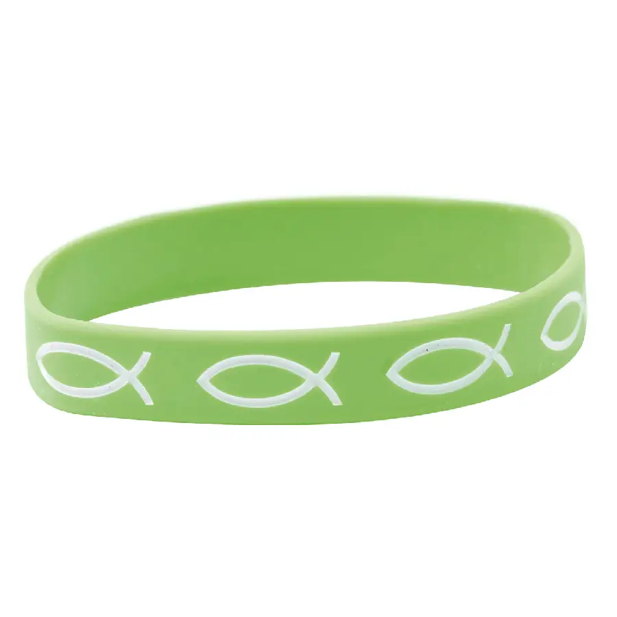 Armband vis groen sillicone