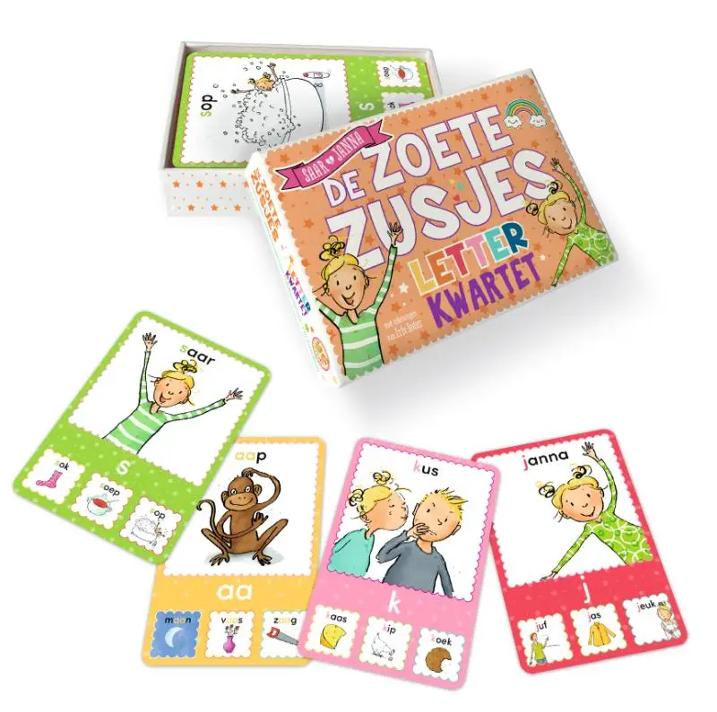 Zoete zusjes letterkwartet