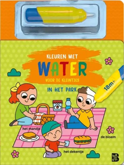 Kleuren met water voor de kleintjes: In