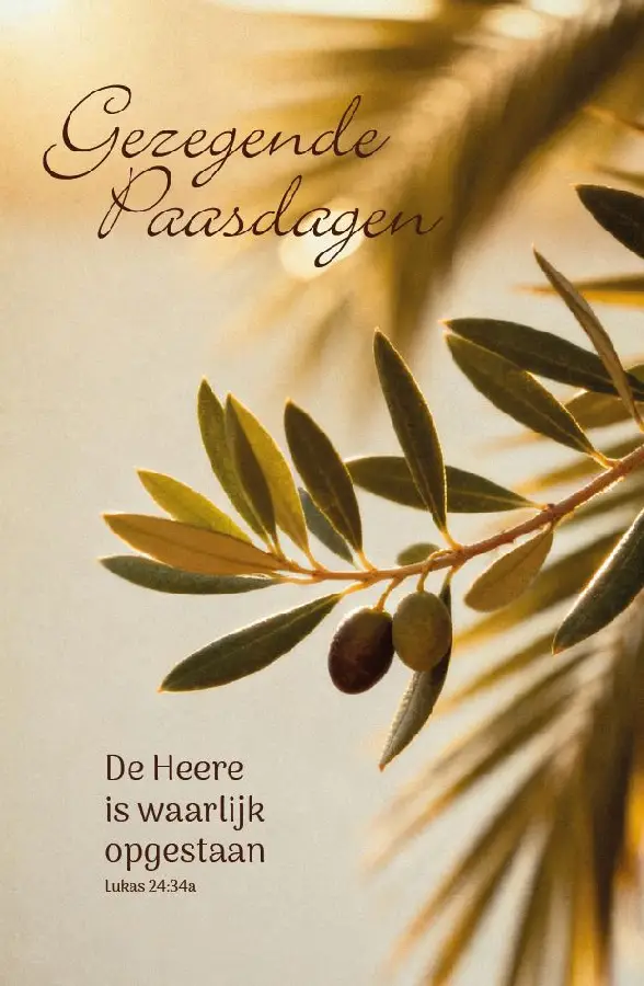 Wenskaart Gezegende Paasdagen