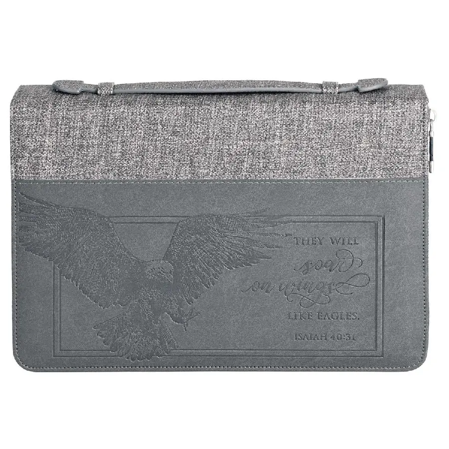 Biblecover XL Grey/Green Eagle