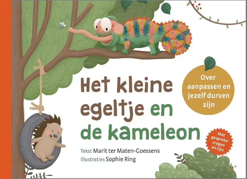 Kleine egeltje en de kameleon
