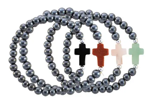 Assorted Hematite cross bracelets