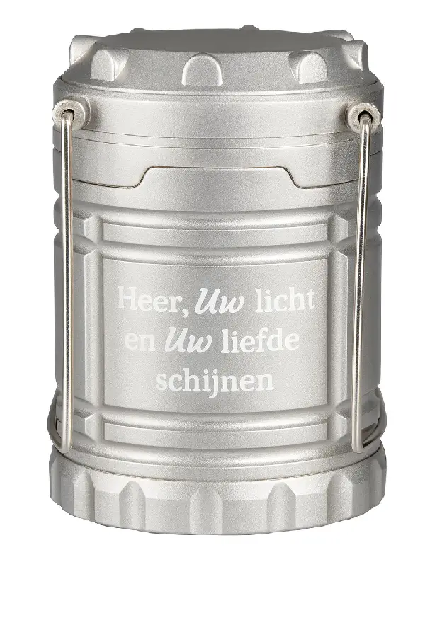 Campinglamp Heer us licht en uw liefde