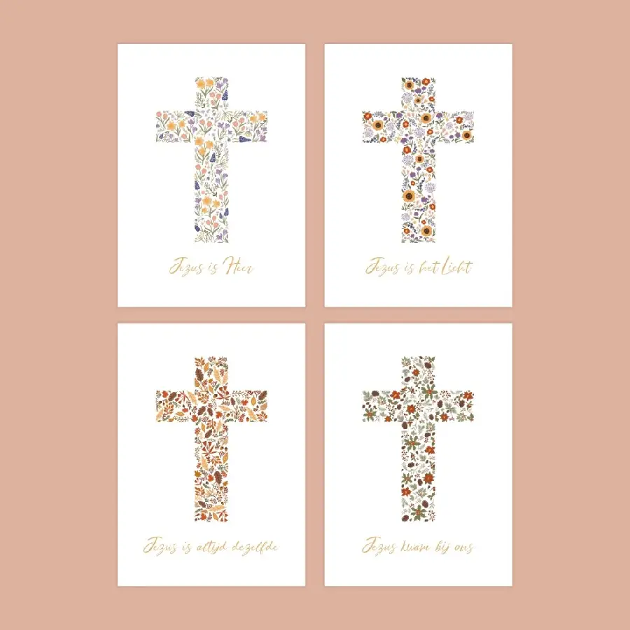 Vier seizoenen set - 4x A5 Poster