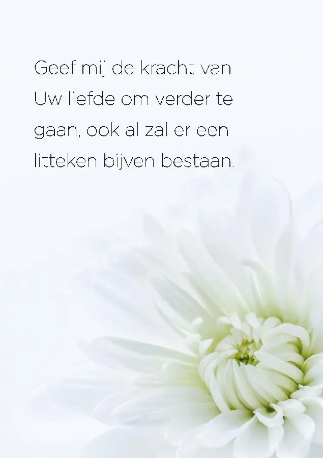 Wenskaart Geef mij de kracht