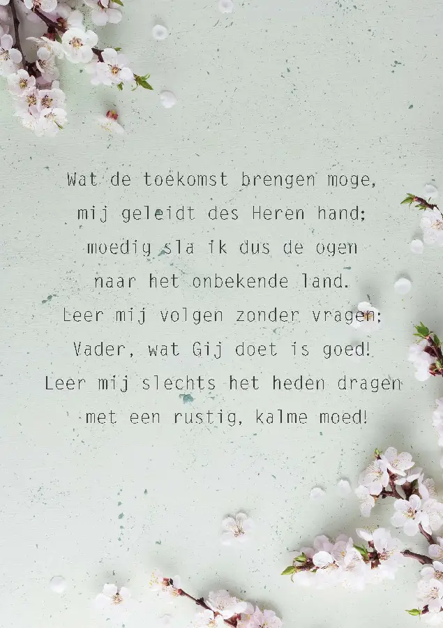 Wenskaart Wat de toekomst brengen moge