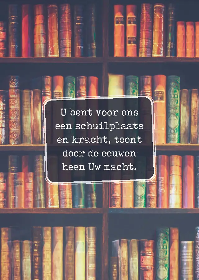 Wenskaart U bent voor ons een schuilplaa