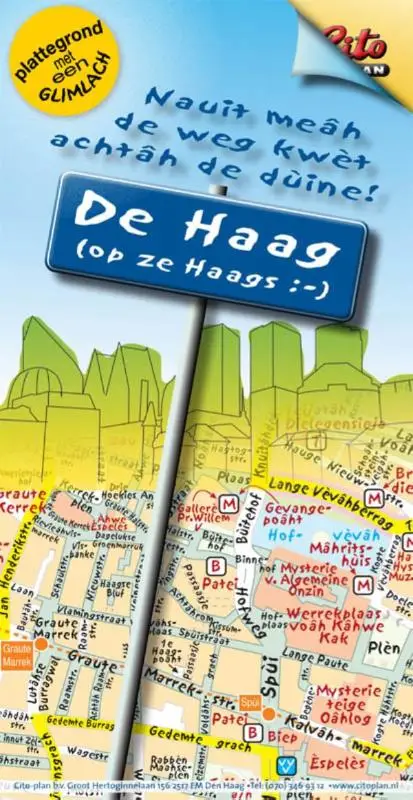 Plattegrond De Haag (op ze Haags :-)