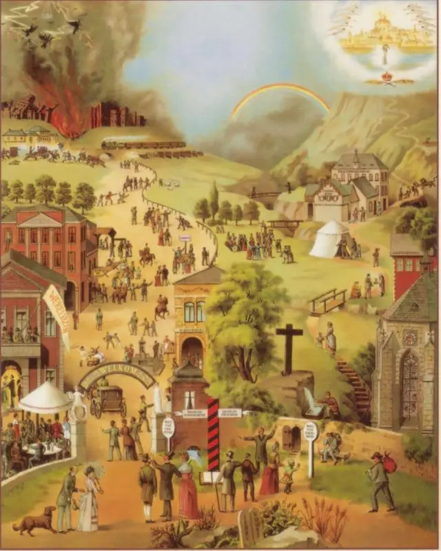 Poster brede en smalle weg poster set5